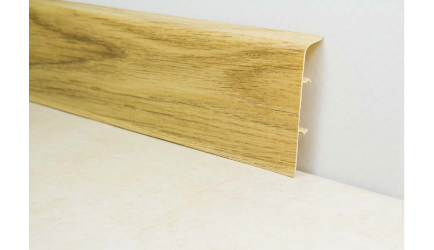 Holzimitat Randleiste aus PVC mit Gummirand