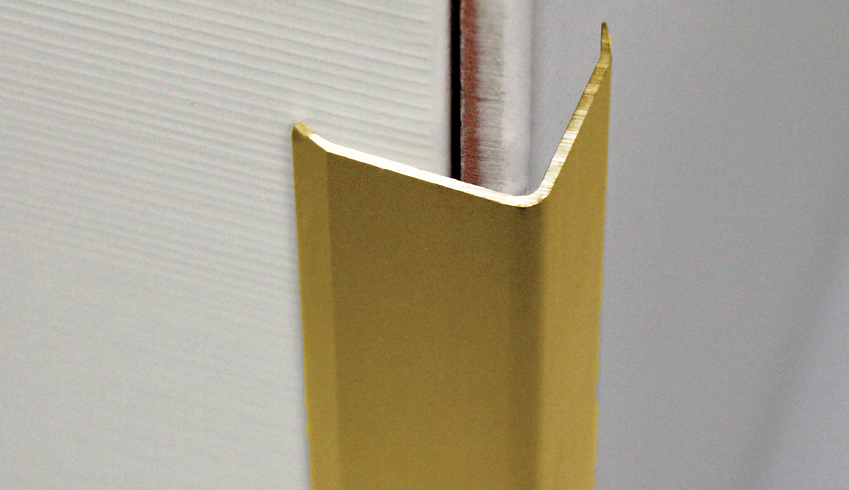 Corner edge guard brass profile